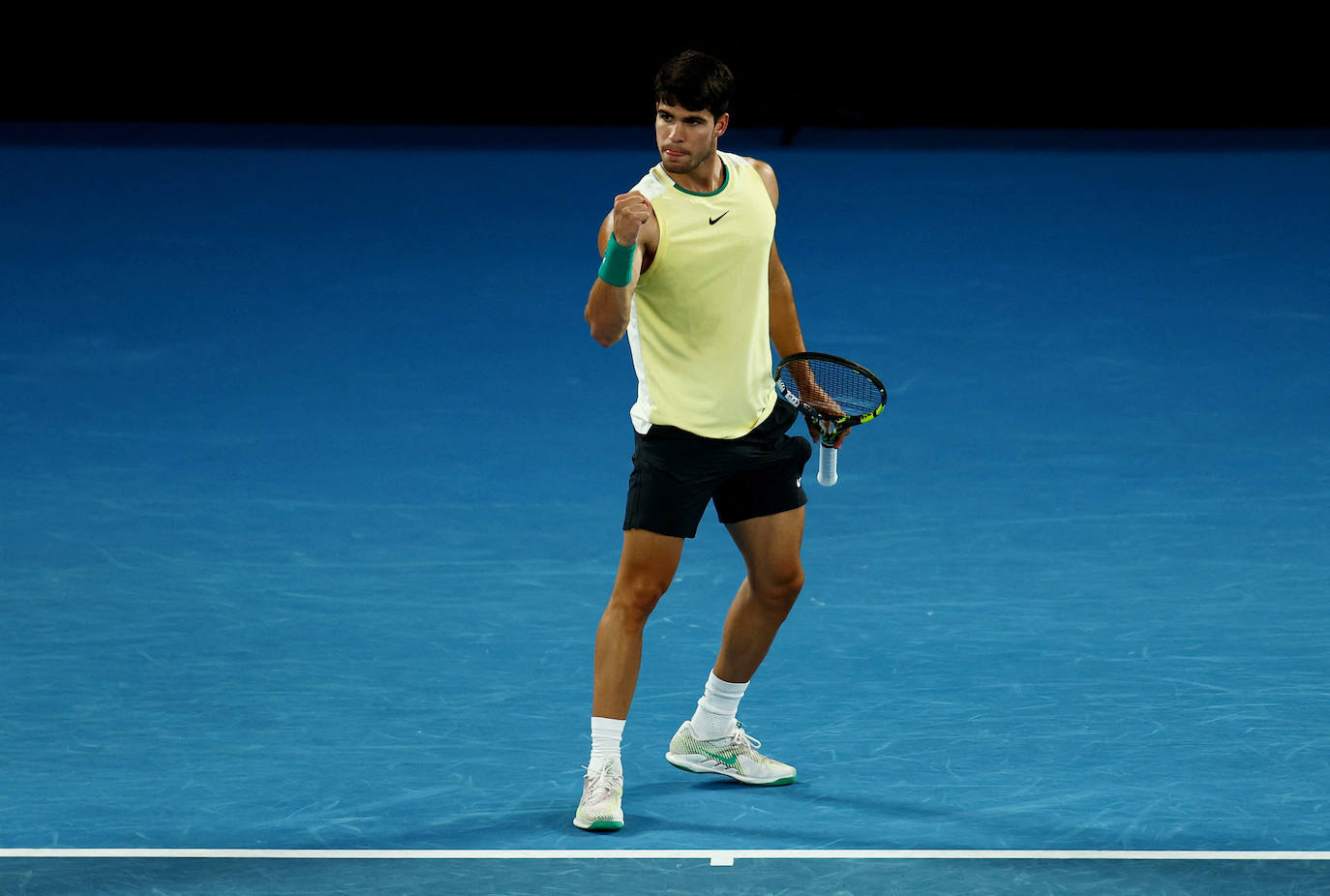 La derrota de Alcaraz ante Zverev en el Open de Australia, en imágenes