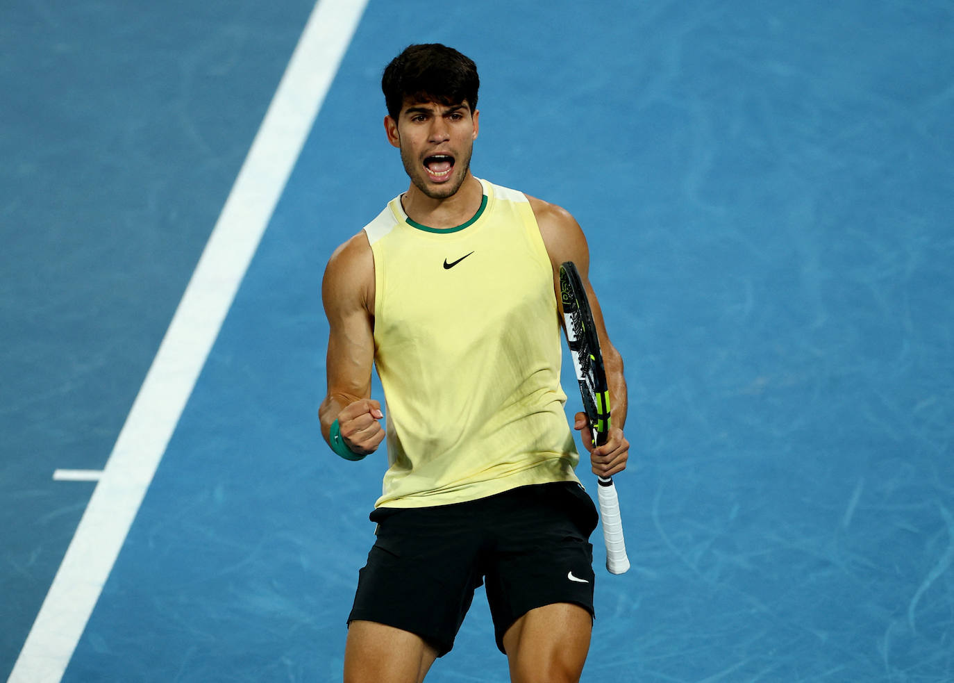 La derrota de Alcaraz ante Zverev en el Open de Australia, en imágenes