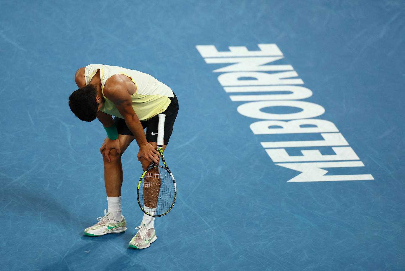 La derrota de Alcaraz ante Zverev en el Open de Australia, en imágenes