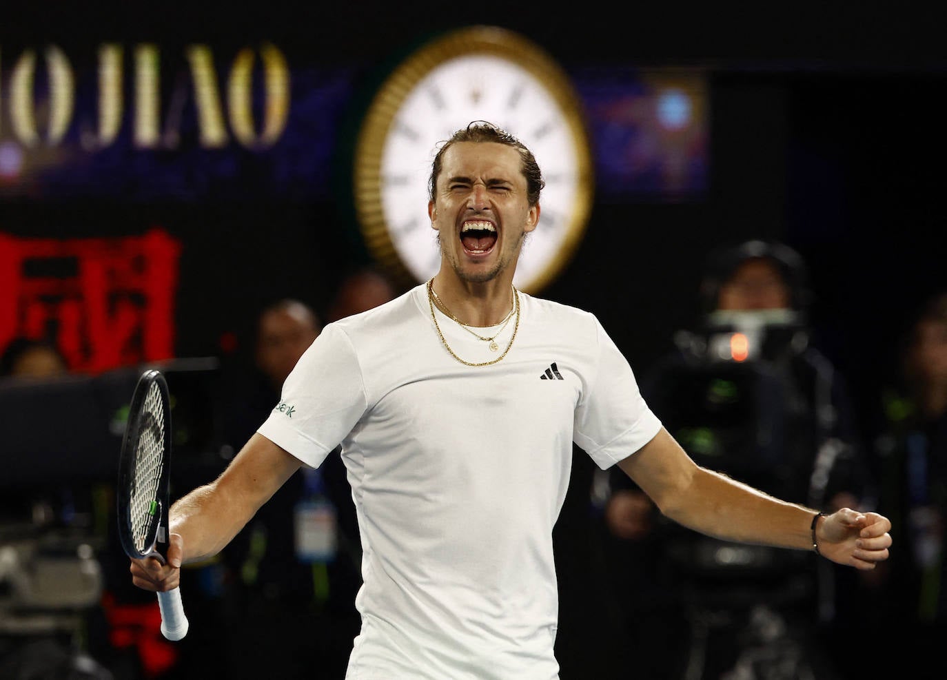 La derrota de Alcaraz ante Zverev en el Open de Australia, en imágenes