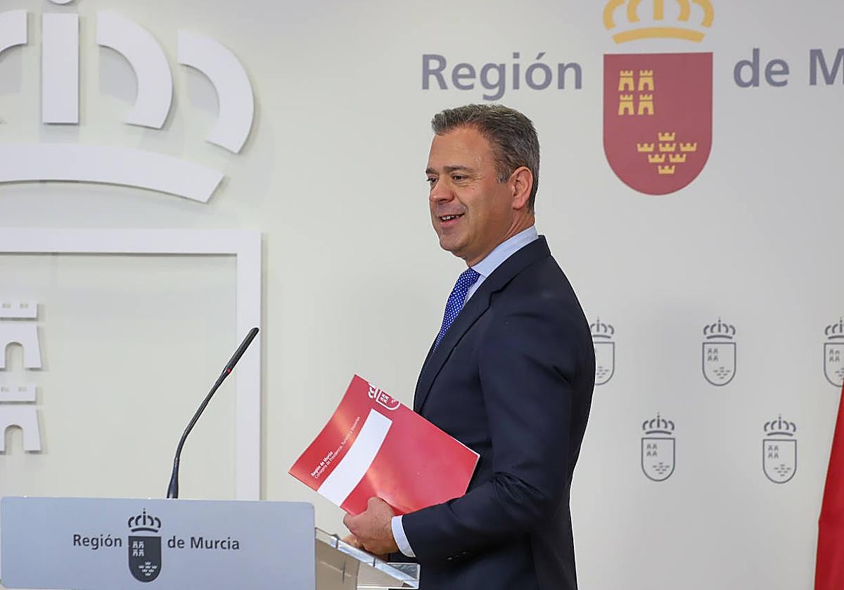 Ortuño en rueda de prensa.