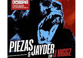 El concierto de Piezas & Jayder y J Higgz despide esta noche el festival Distopía