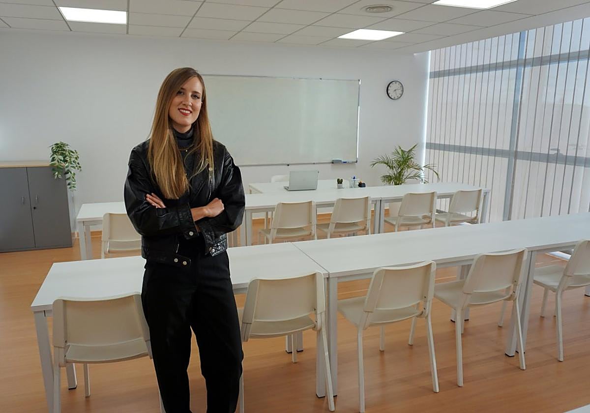 Marta Cano Gonzálvez, gerentede Maranto formación, en las instalaciones de Molina.