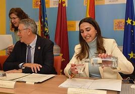 Mario Urrea y Sara Rubira, este viernes en la CHS.