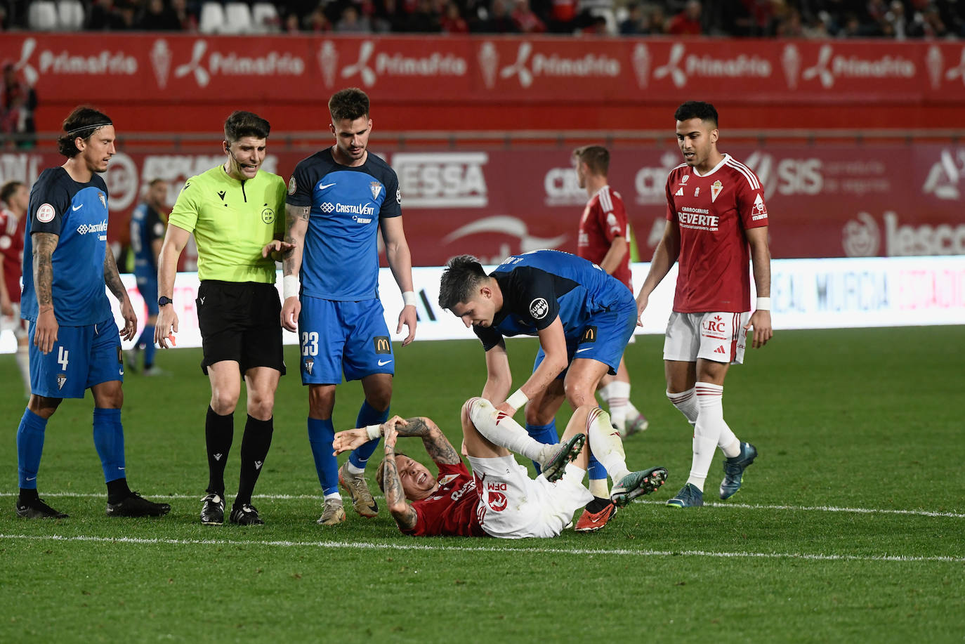 La victoria del Real Murcia frente al San Fernando, en imágenes