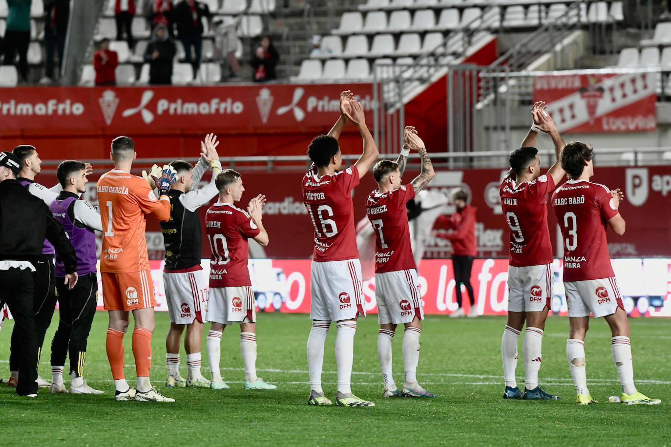 La victoria del Real Murcia frente al San Fernando, en imágenes