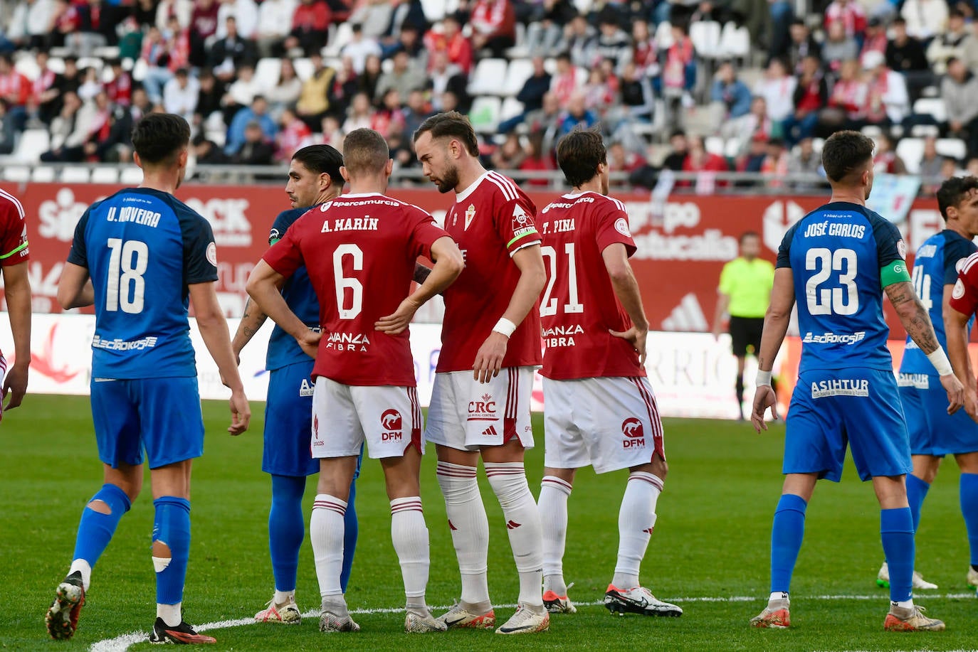 La victoria del Real Murcia frente al San Fernando, en imágenes