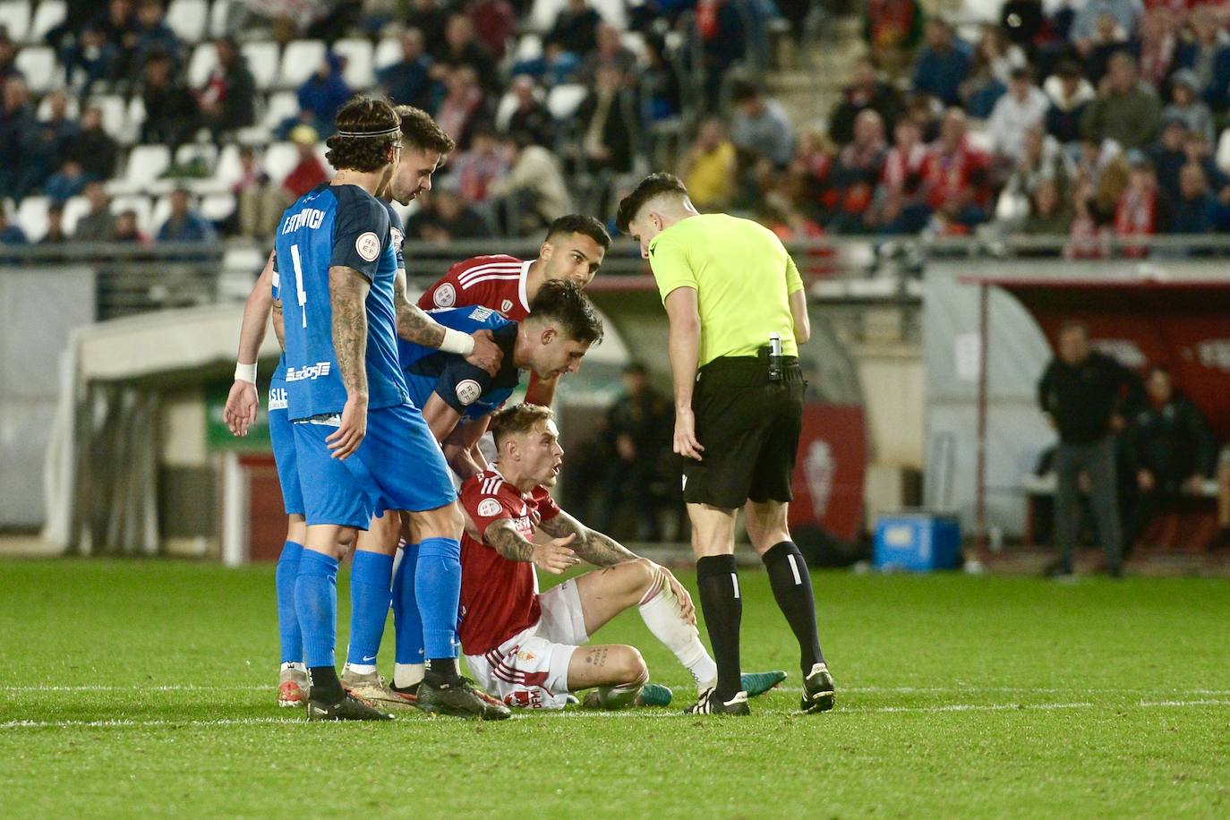 La victoria del Real Murcia frente al San Fernando, en imágenes