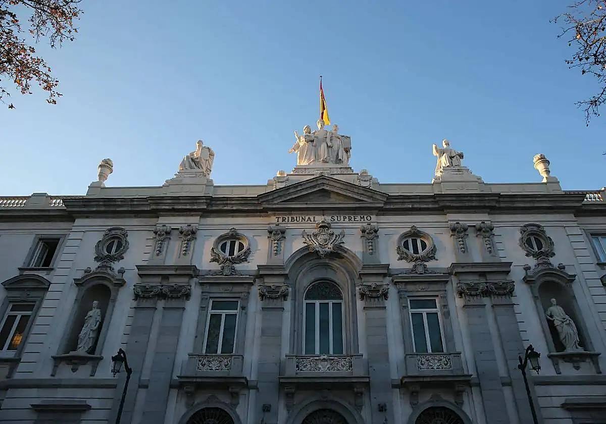 Fachada del Tribunal Supremo, en Madrid.