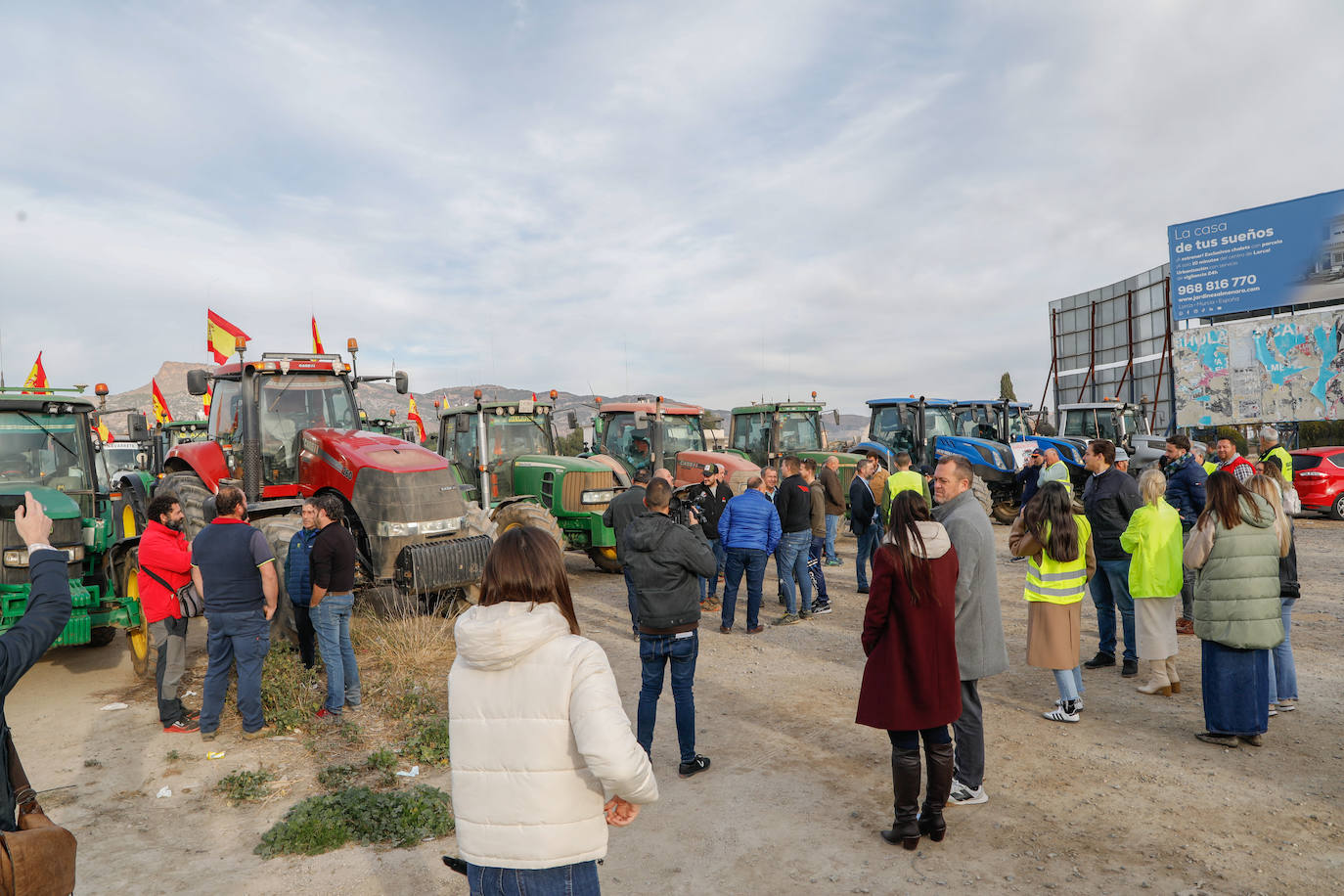 Las imágenes de la tractorada en Lorca