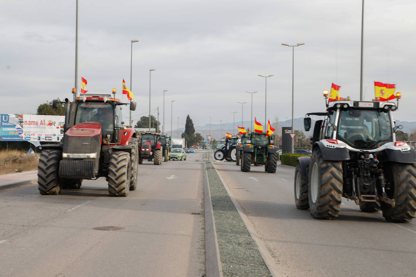 Las imágenes de la tractorada en Lorca