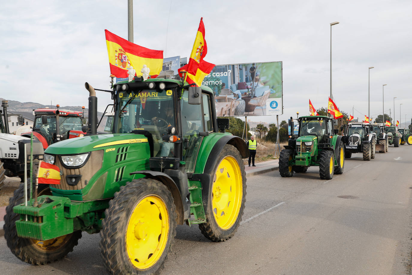 Las imágenes de la tractorada en Lorca