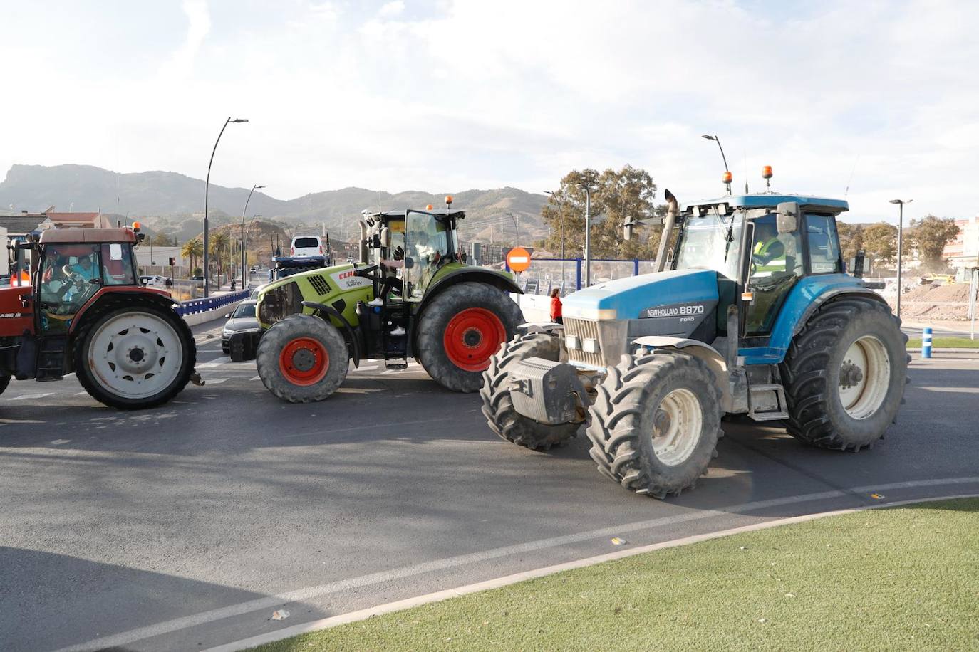 Las imágenes de la tractorada en Lorca