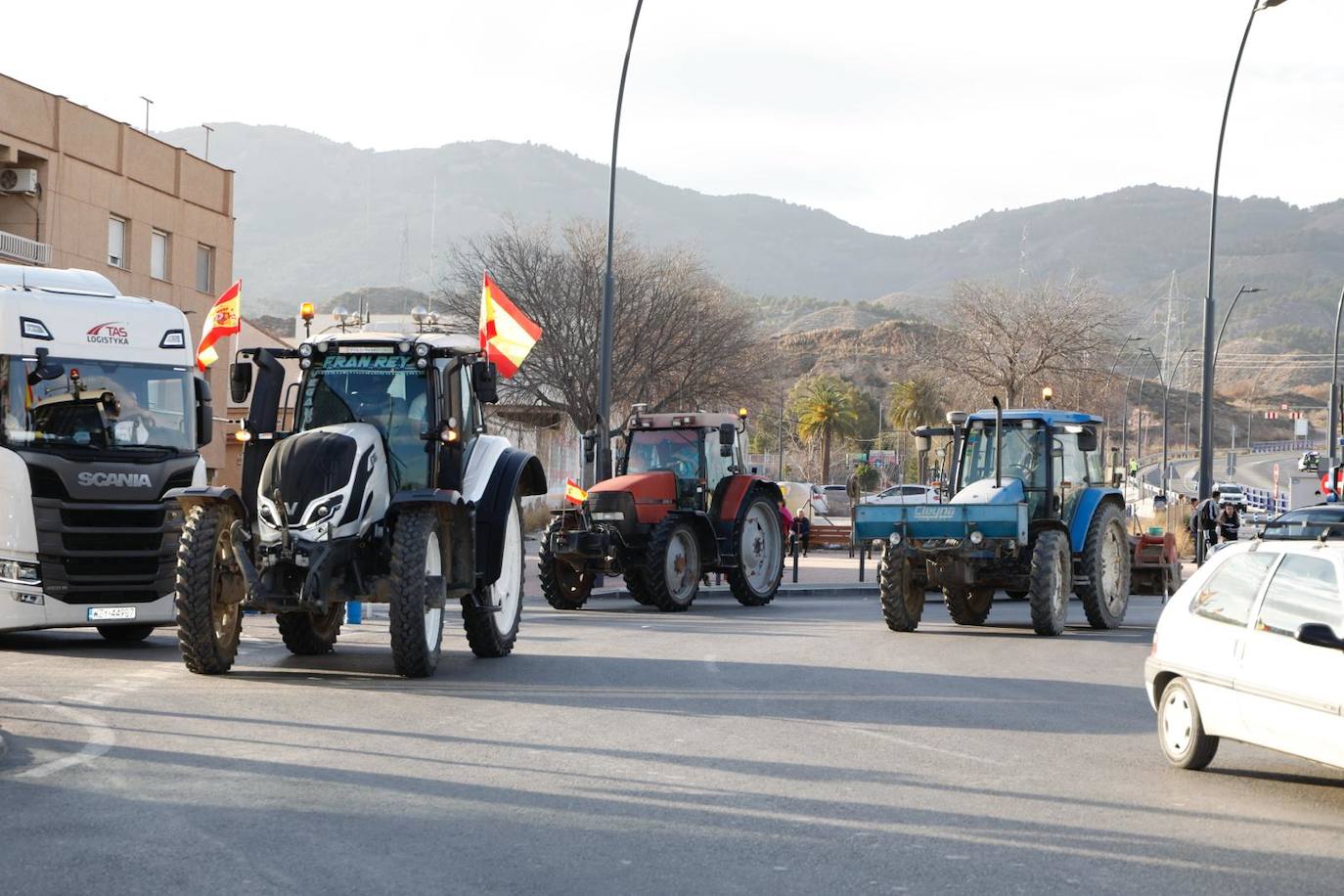 Las imágenes de la tractorada en Lorca