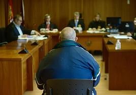 El acusado, este martes, durante el juicio en la Audiencia.