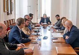 Reunión para aprobar la carpa en Juan XXIII.