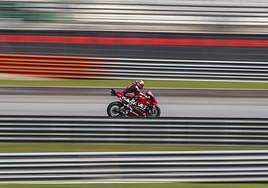 Pedro Acosta, rodando ayer en el circuito de Sepang (Malasia).