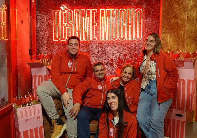 El equipo de Bésame mucho, en el photocall.