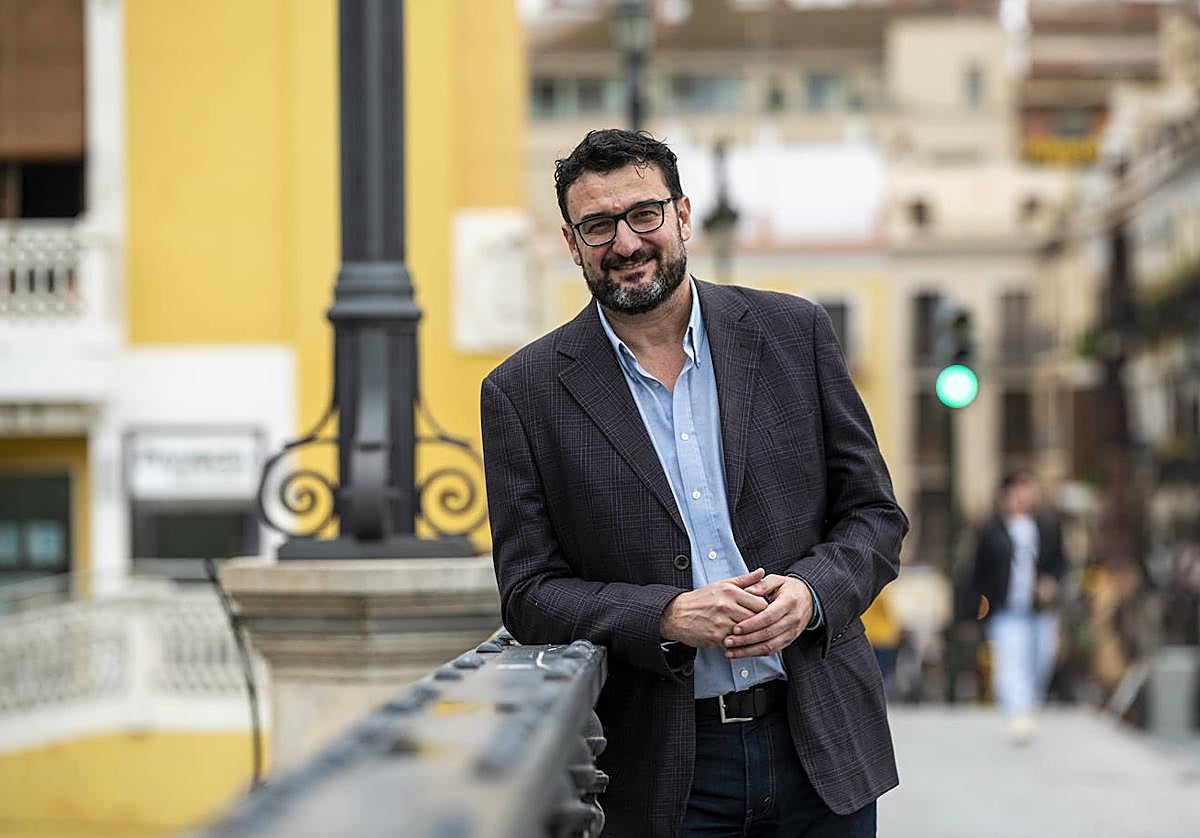 Ginés Ruiz, este viernes en el Puente Viejo.