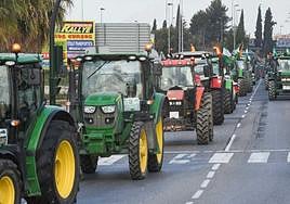 Protesta de agricultores en Jumilla, en una imagen de archivo de 2022.