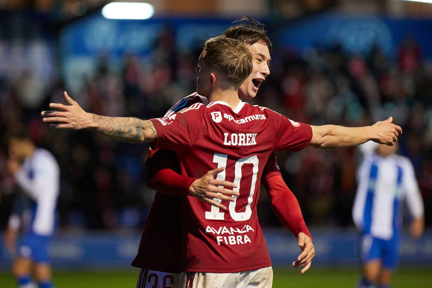 La victoria del Real Murcia frente al Alcoyano, en imágenes