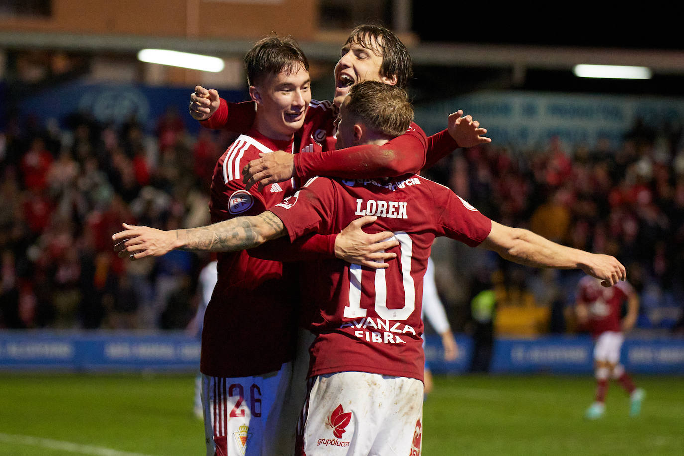 La victoria del Real Murcia frente al Alcoyano, en imágenes