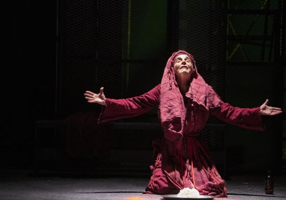 Anabel Alonso, durante una representación de 'La Celestina'.