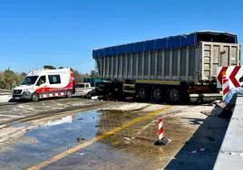 Estado del vehículo tras el accidente.