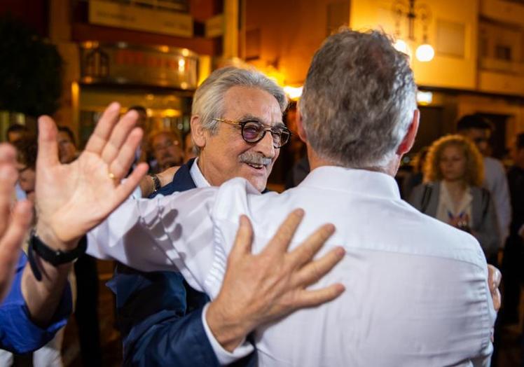 El exalcalde de Orihuela, José Manuel Medina, en mayo, celebrando la victoria del PP en las pasadas elecciones locales.