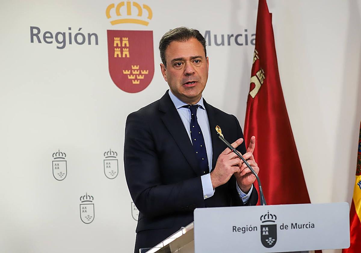 Marcos Ortuño, este jueves, en rueda de prensa.