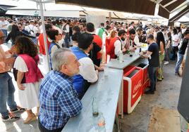 Ambiente en el centro de Murcia en el Bando de la Huerta, en una foto de archivo.