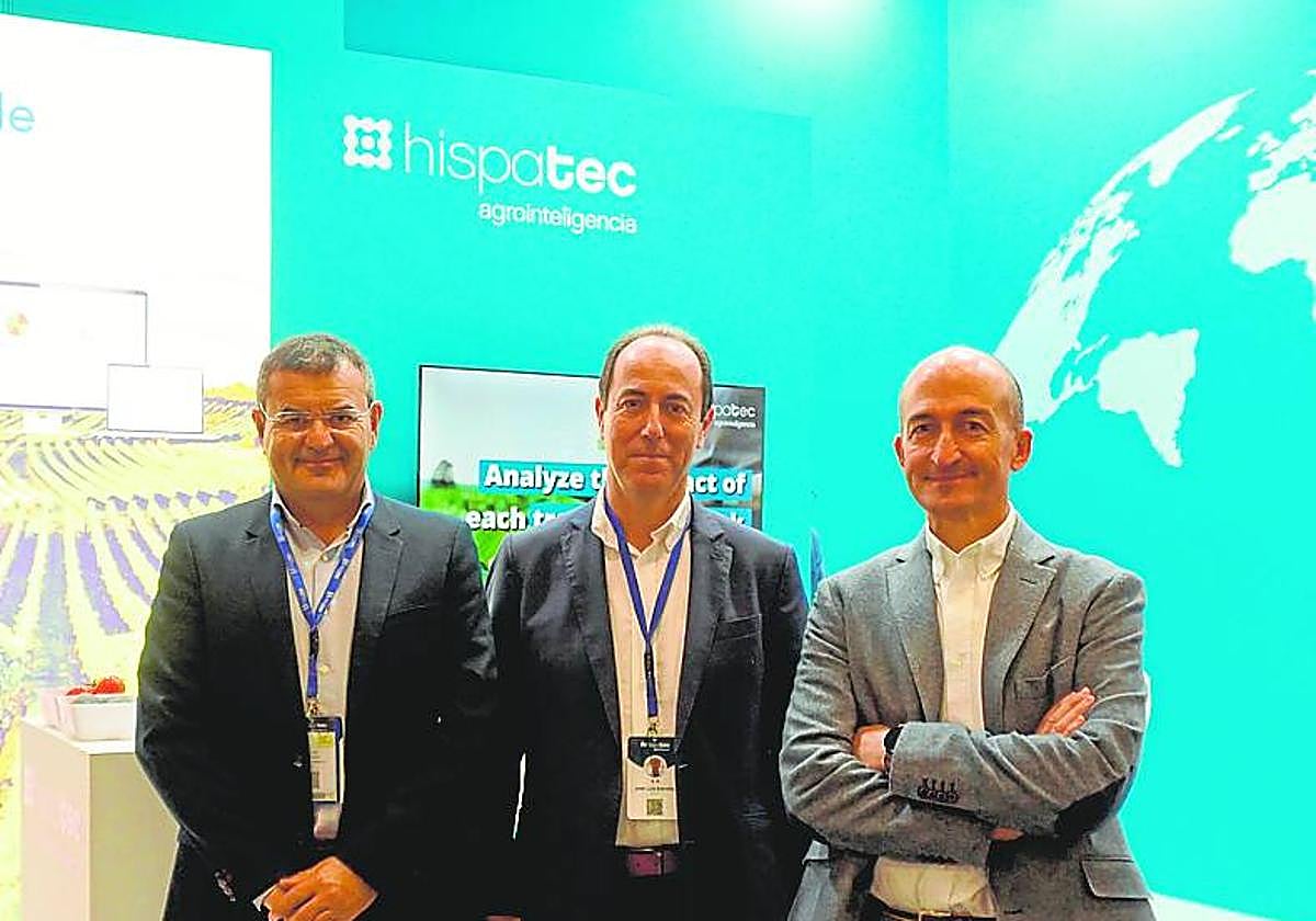 Responsables de Hispatec en Fruit Logistica.