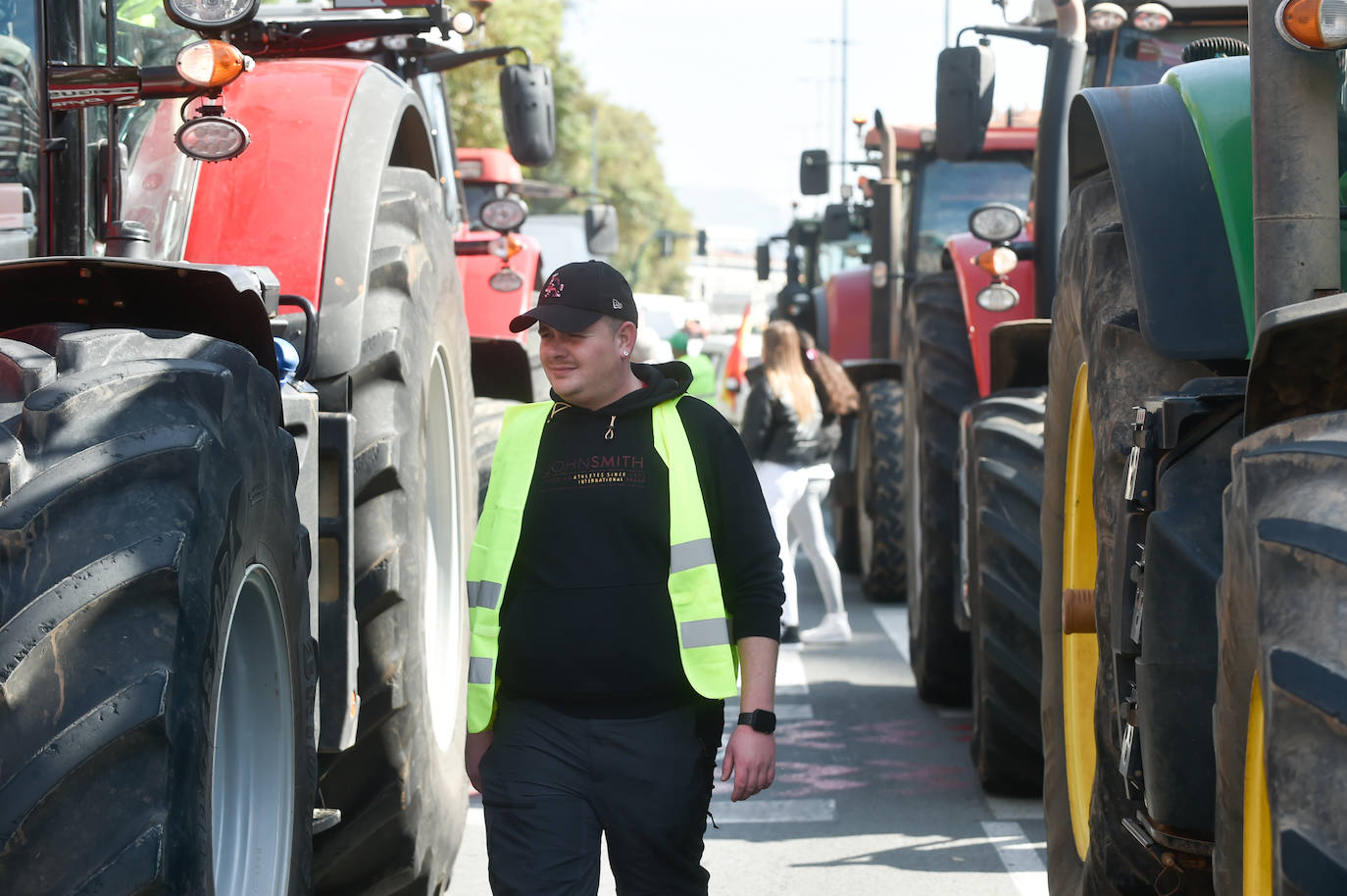 Las protestas de los agricultores llegan a Murcia el 21-F, en imágenes