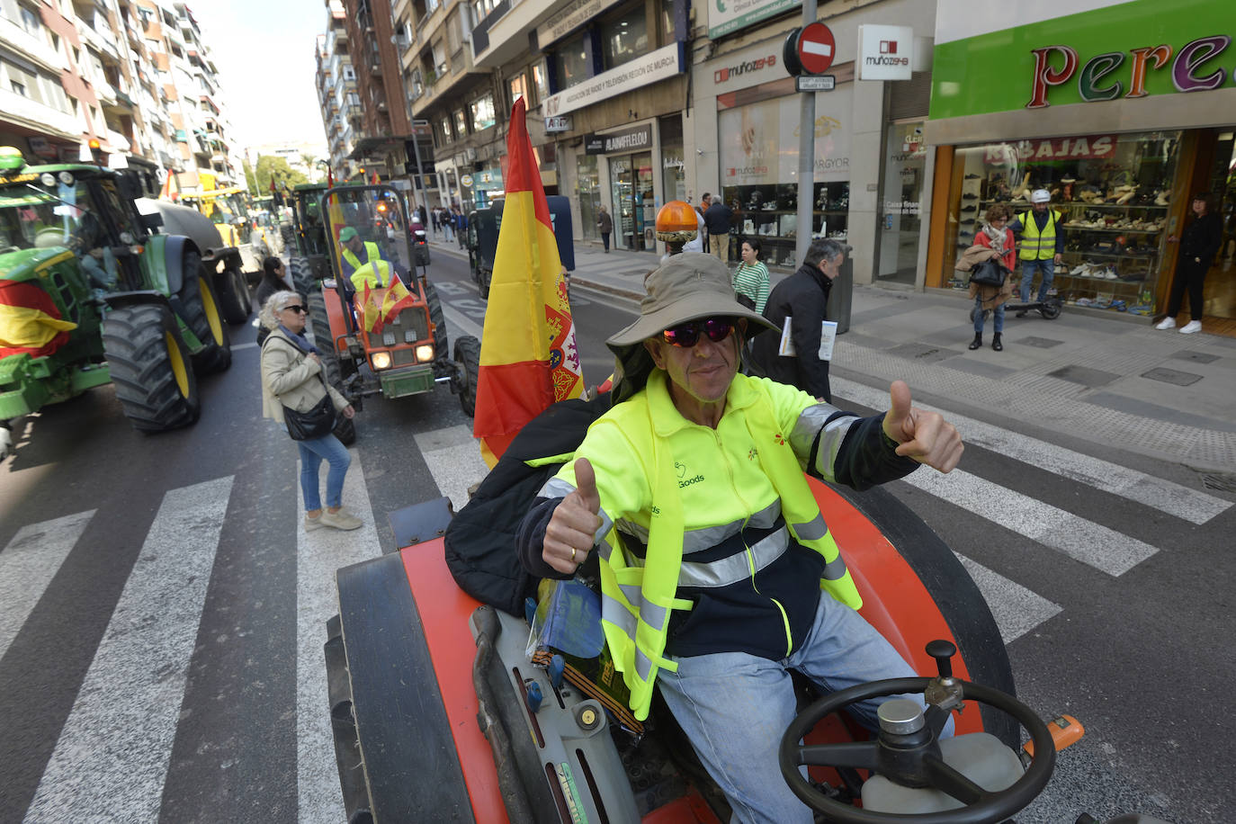 Las protestas de los agricultores llegan a Murcia el 21-F, en imágenes