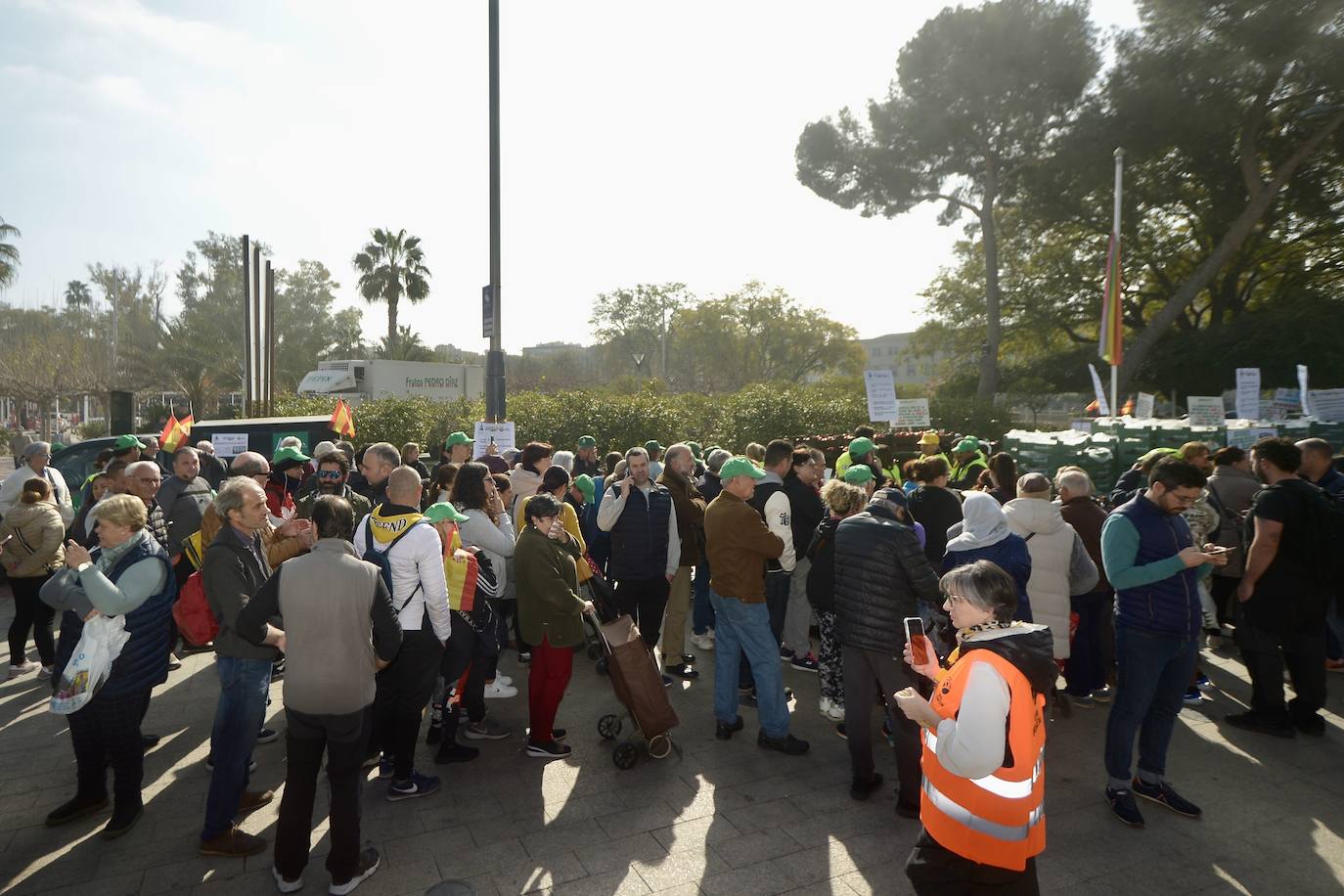 Las protestas de los agricultores llegan a Murcia el 21-F, en imágenes