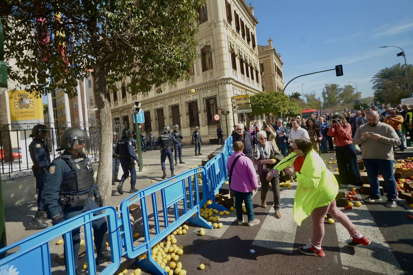 Las protestas de los agricultores llegan a Murcia el 21-F, en imágenes