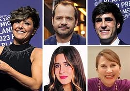 Sonsoles Ónega, Ángel Martínm, Alfonso Goizueta, Asunción Valdés y Mercedes Ron