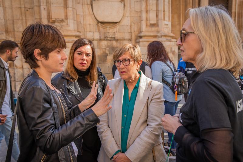 La protesta del Ampa del Centro Oriol, en imágenes