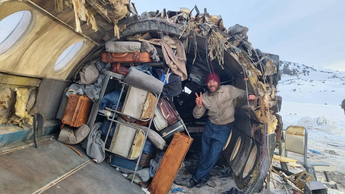 El rodaje de José María Alvarado en &#039;La Sociedad de la Nieve&#039;, en imágenes