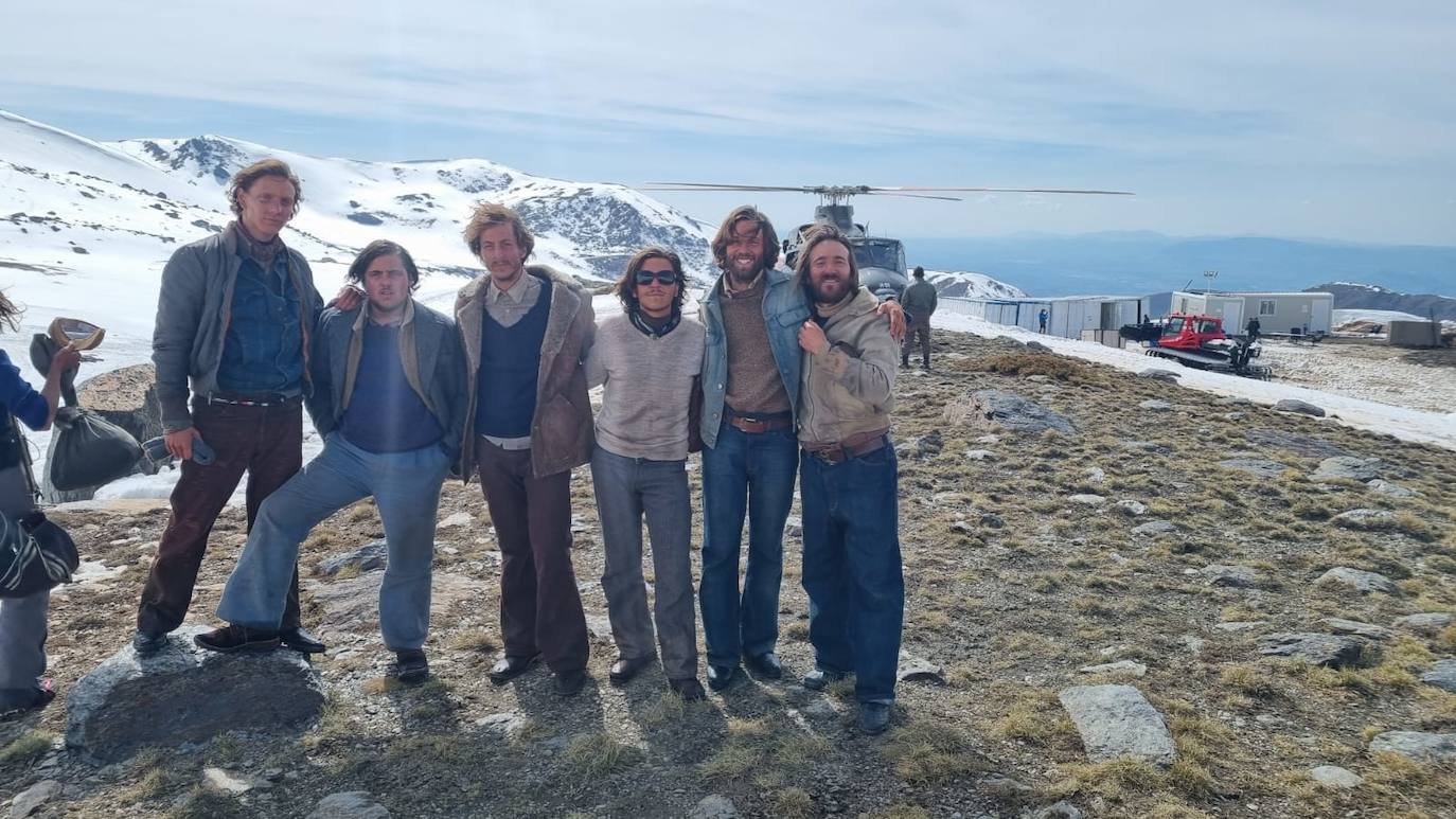 El rodaje de José María Alvarado en &#039;La Sociedad de la Nieve&#039;, en imágenes