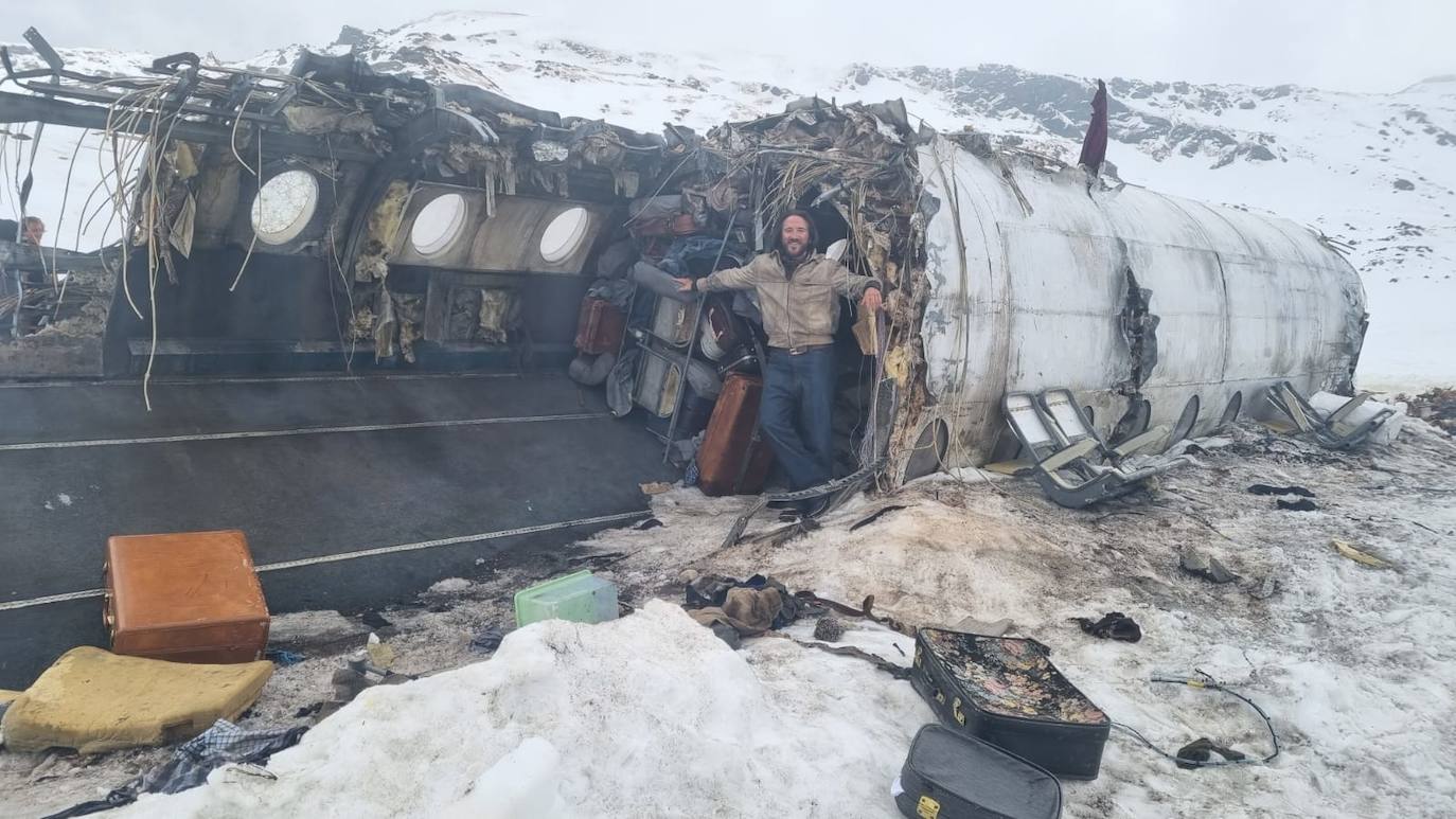 El rodaje de José María Alvarado en &#039;La Sociedad de la Nieve&#039;, en imágenes