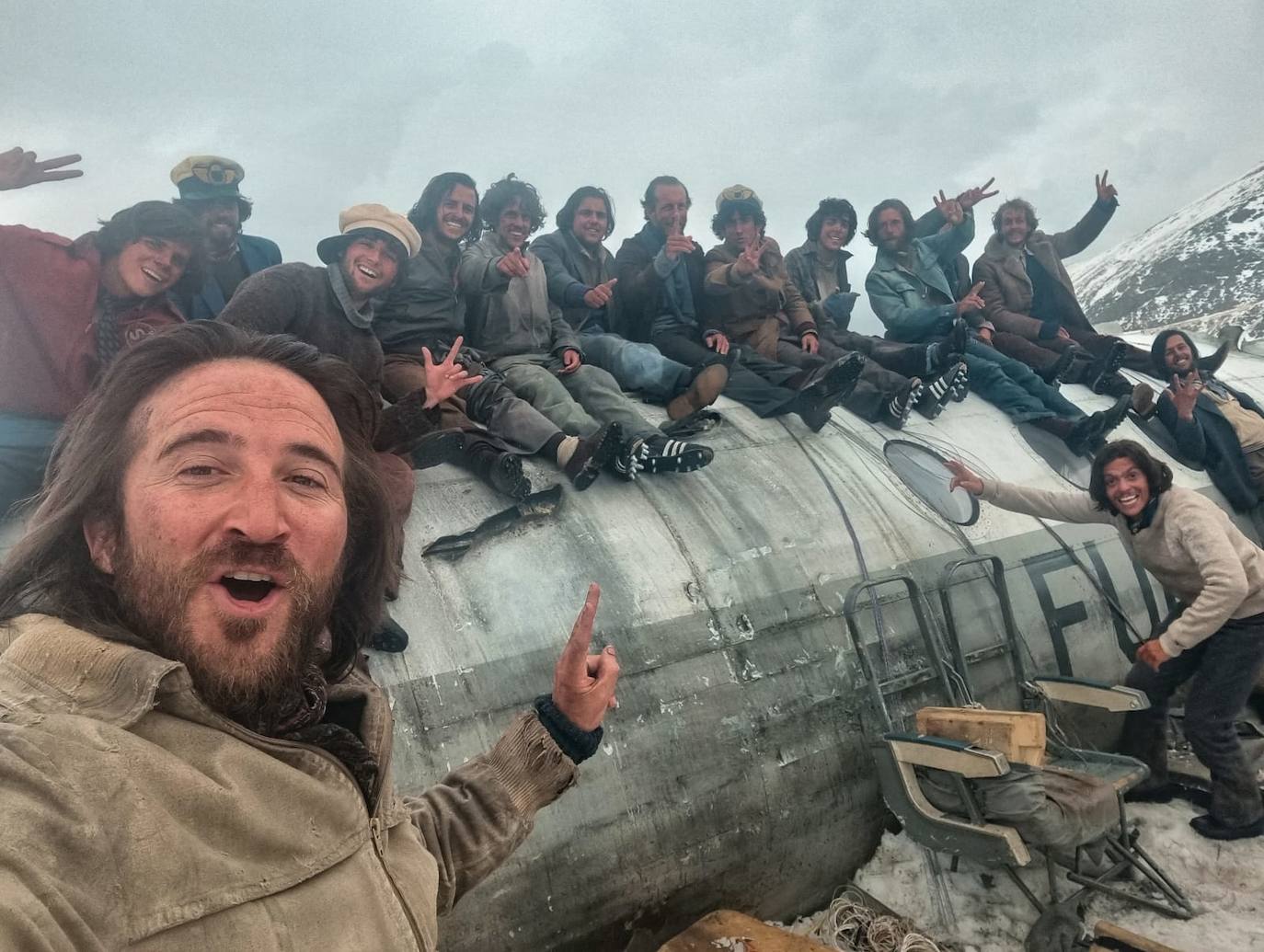 El rodaje de José María Alvarado en &#039;La Sociedad de la Nieve&#039;, en imágenes