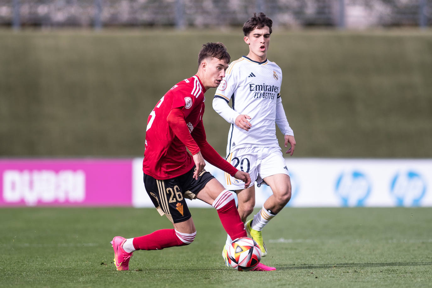 El partido del Real Murcia contra el Real Madrid Castilla, en imágenes