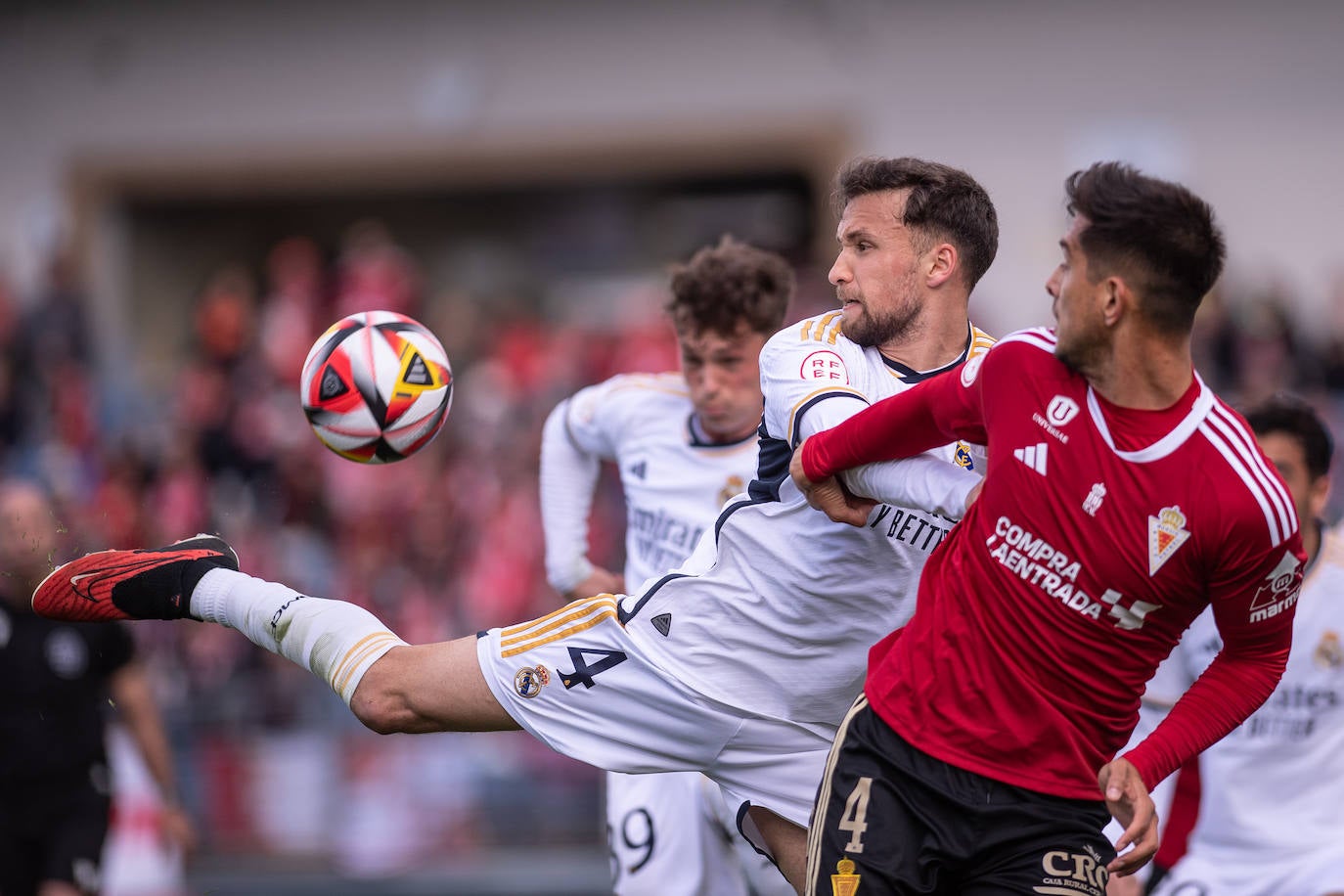 El partido del Real Murcia contra el Real Madrid Castilla, en imágenes