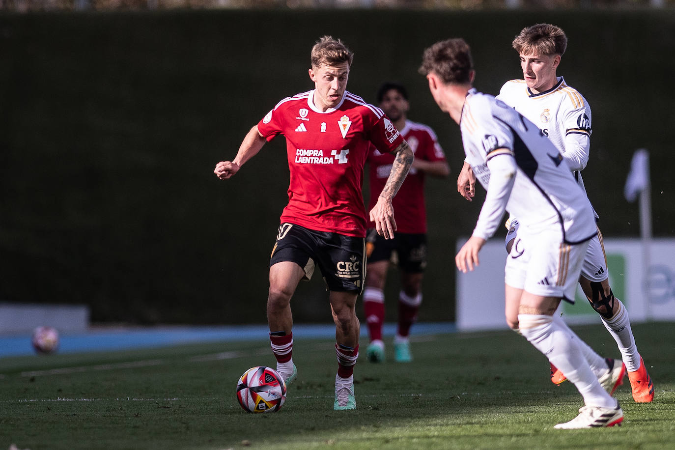 El partido del Real Murcia contra el Real Madrid Castilla, en imágenes