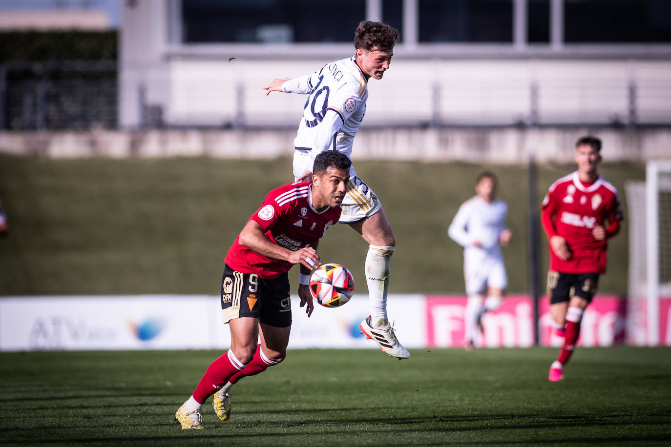 El partido del Real Murcia contra el Real Madrid Castilla, en imágenes