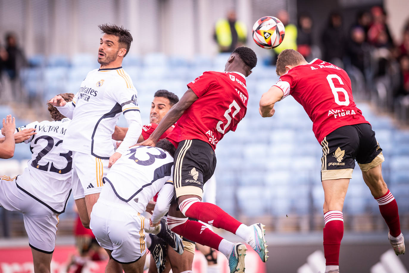 El partido del Real Murcia contra el Real Madrid Castilla, en imágenes