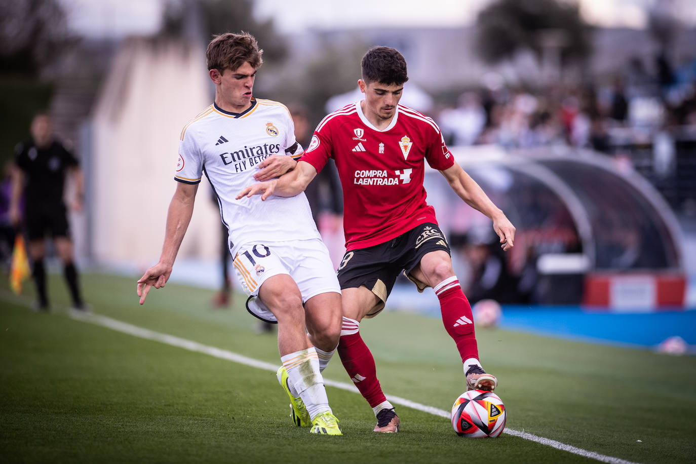 El partido del Real Murcia contra el Real Madrid Castilla, en imágenes