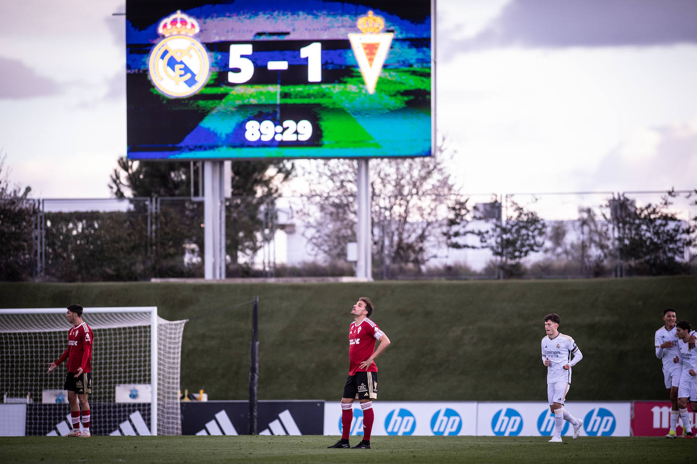 El partido del Real Murcia contra el Real Madrid Castilla, en imágenes