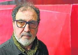 Ángel Haro, artista plástico, fotografiado hace unos días en su estudio madrileño.